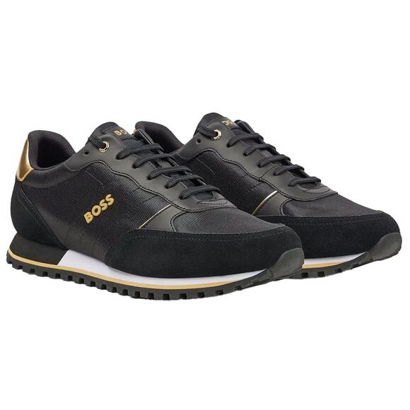 Boss Mens Parkour Leather Running Shoes / Black